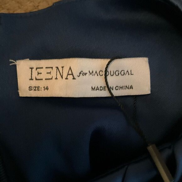 Mac Duggal 27014 Womens Blue PUFF SLEEVE PLEATED BODICE DRAPED GOWN - Picture 11 of 13